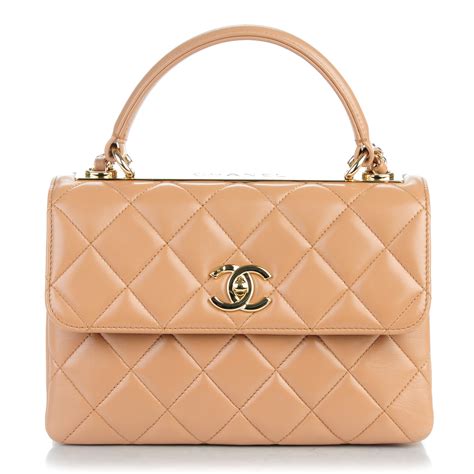 chanel trendy cc flap bag beige|Chanel 25cm flap bag.